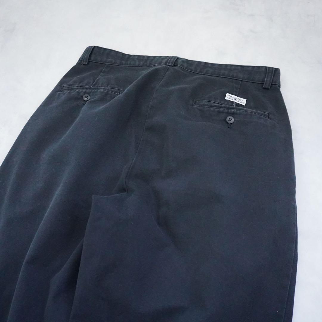 【90s】poloralphlaurenラルフローレン ポロチノブラックw32