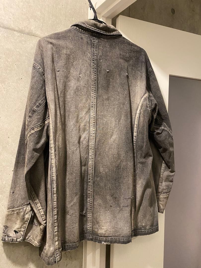 Ancellm アンセルム グレー デニムカバーオール