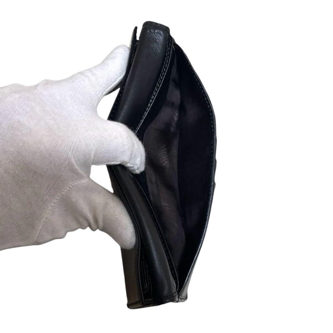 人気　グッチ　長財布　GGシマ　レザー　ブラック　GG柄　Wホック　ロゴプレート