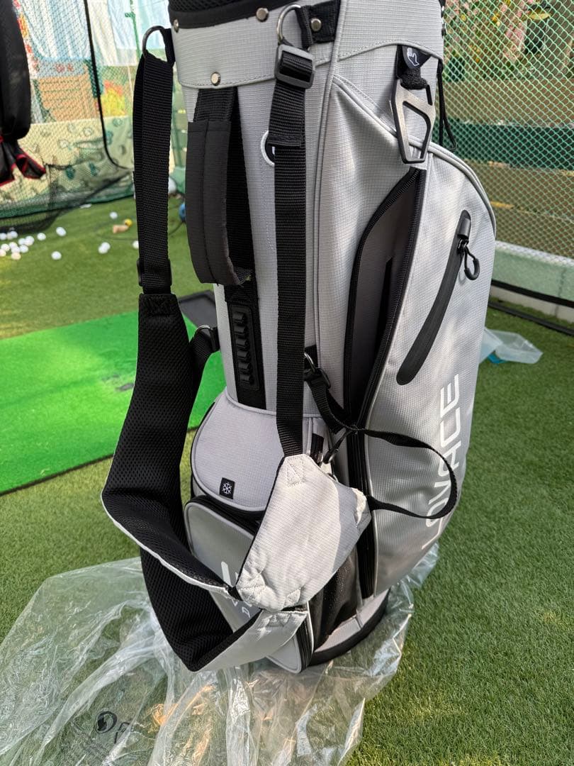 新品 LOVACE 14分割 軽量 キャディバッグ ゴルフ バッグ グレー