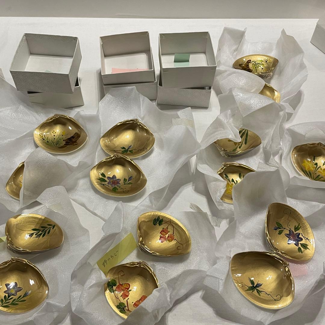 蛤 蛤香合 貝合わせ 未使用 茶道具 小皿 8客セット！！