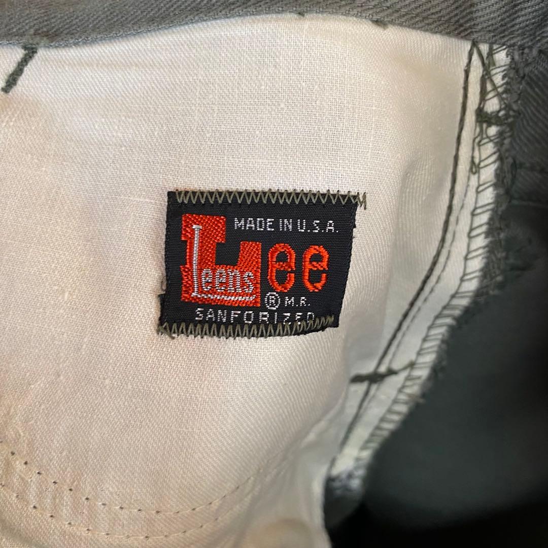 フォロー割り済み　70's Lee カツラギ　TALON USA製 W30