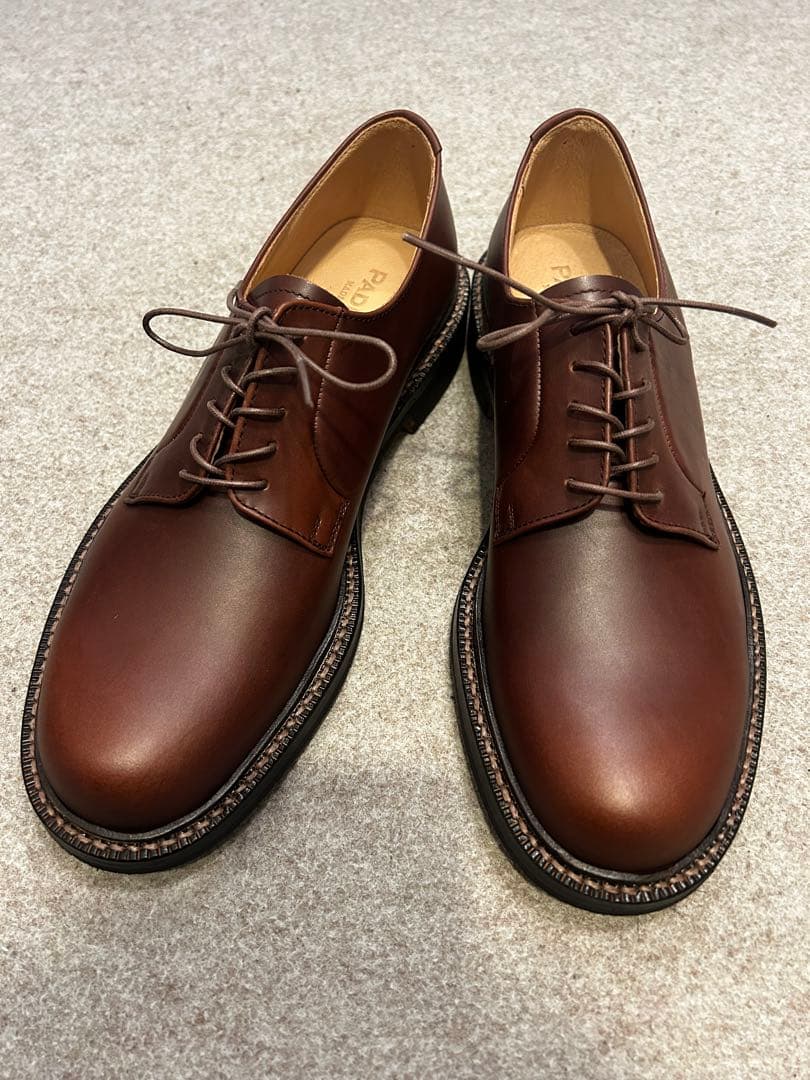 PADRONE新品未使用定価37,400円ダービープレーントゥクレープソール42