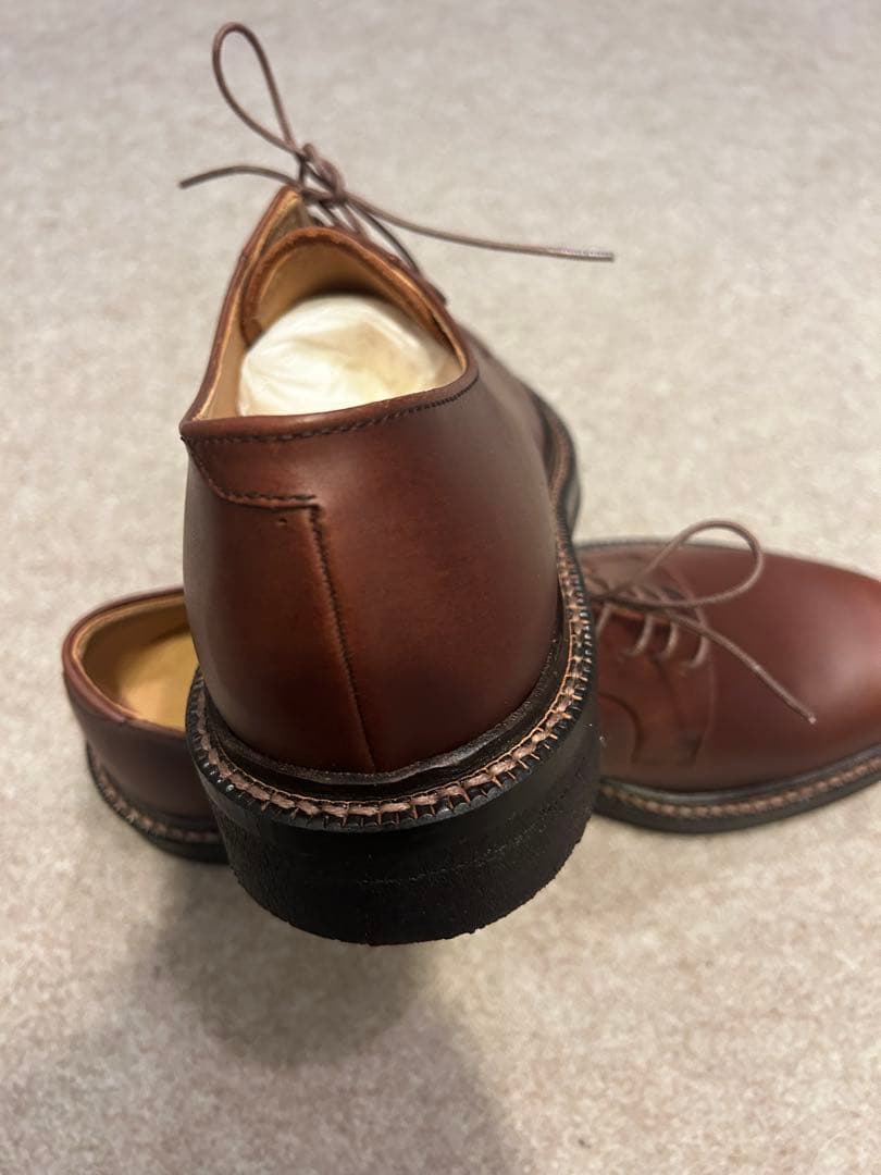 PADRONE新品未使用定価37,400円ダービープレーントゥクレープソール42