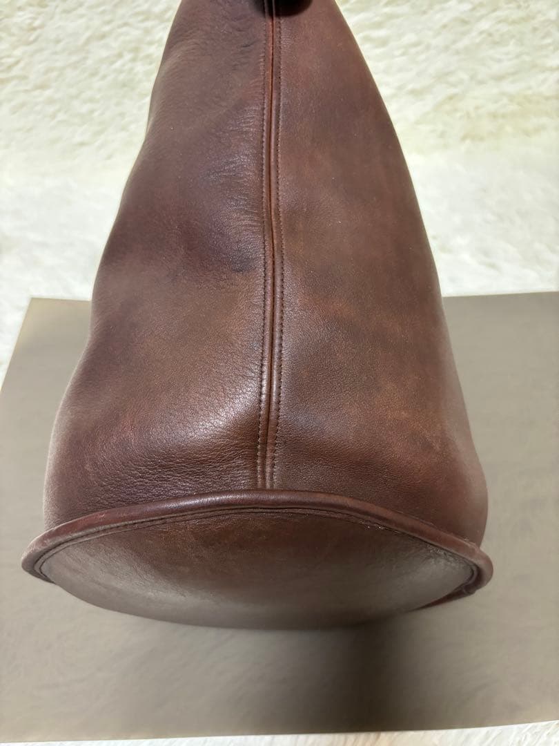 vintageオールドコーチ ショルダーバッグ バケツ型 茶　ダークブラウン