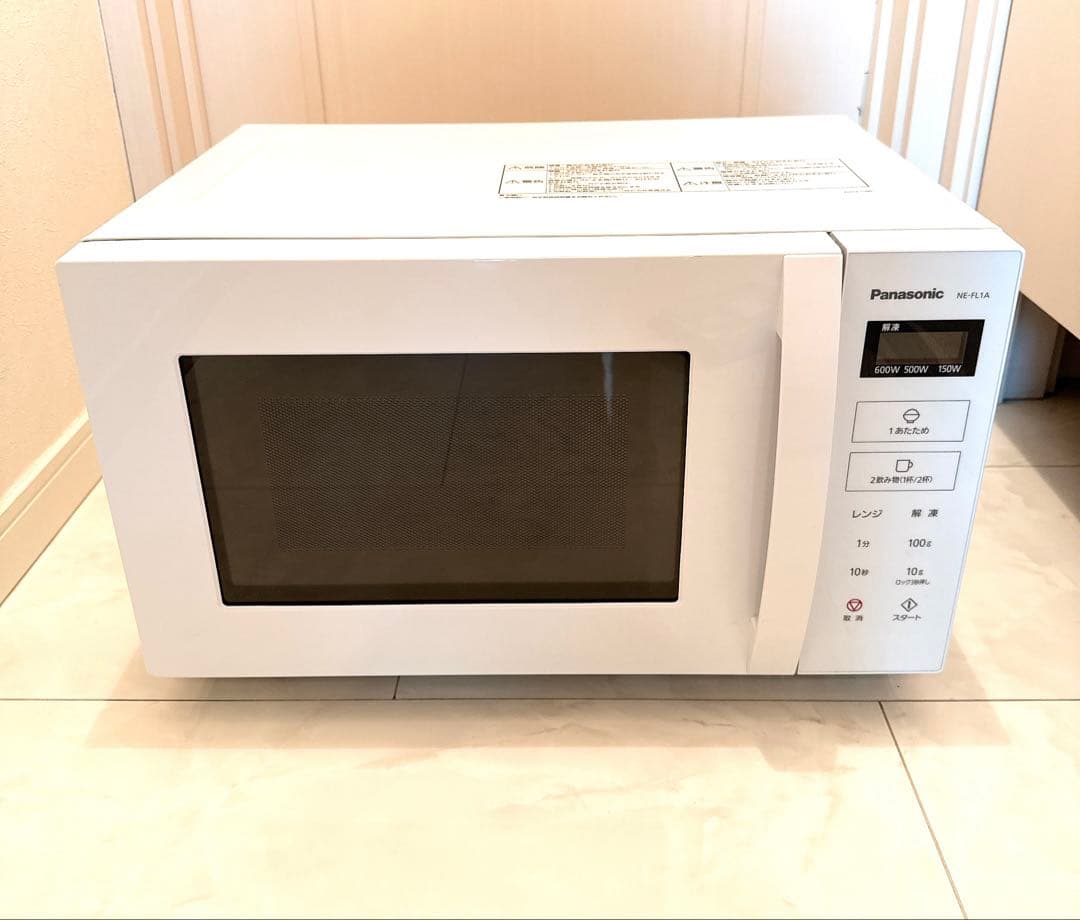 【動作確認済】パナソニック NE-FL1A-W 単機能レンジ ホワイト