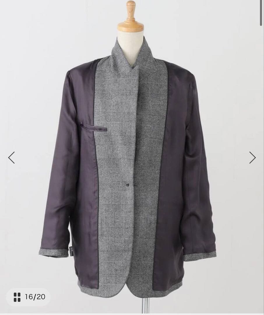 L'Appartement GLENCHECKSINGLE JACKET 日本製