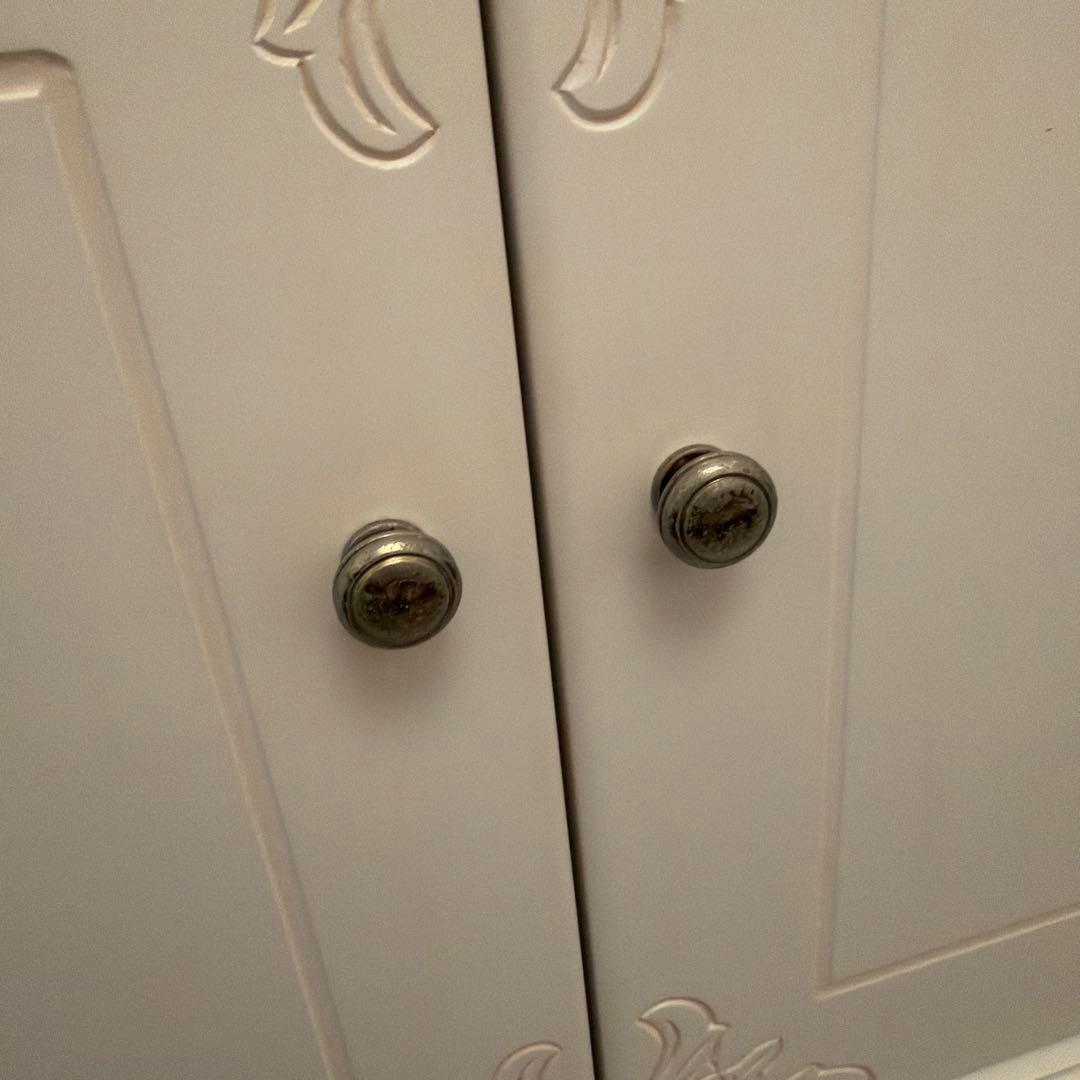 アンティーク　キャビネット　猫足　姫系家具　ロココ調