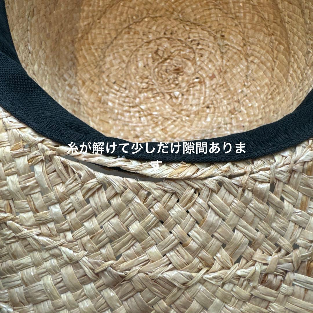 美品 holiday CA4LA 麦わら帽 ハット 帽子 キャップ　黒　ブラック