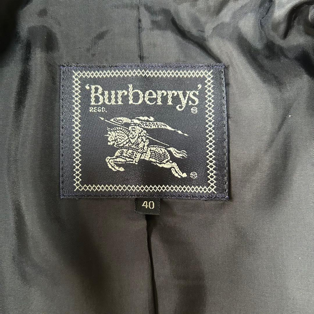 美品✨ バーバリー スカートスーツ セットアップ ダークネイビー 40