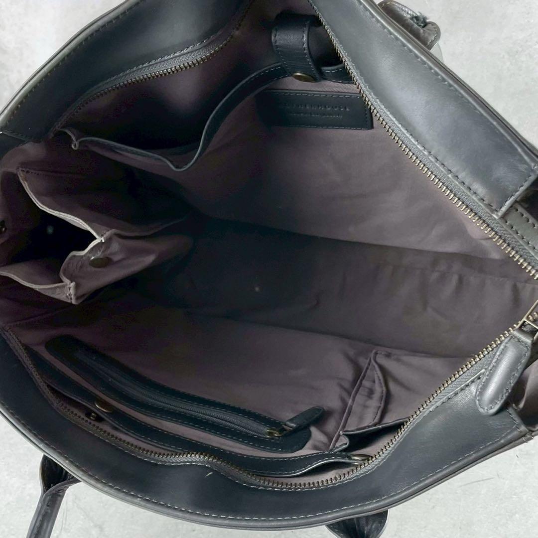 マザーハウス トートバッグ アンティーク キャリア A4収納可能 グレー