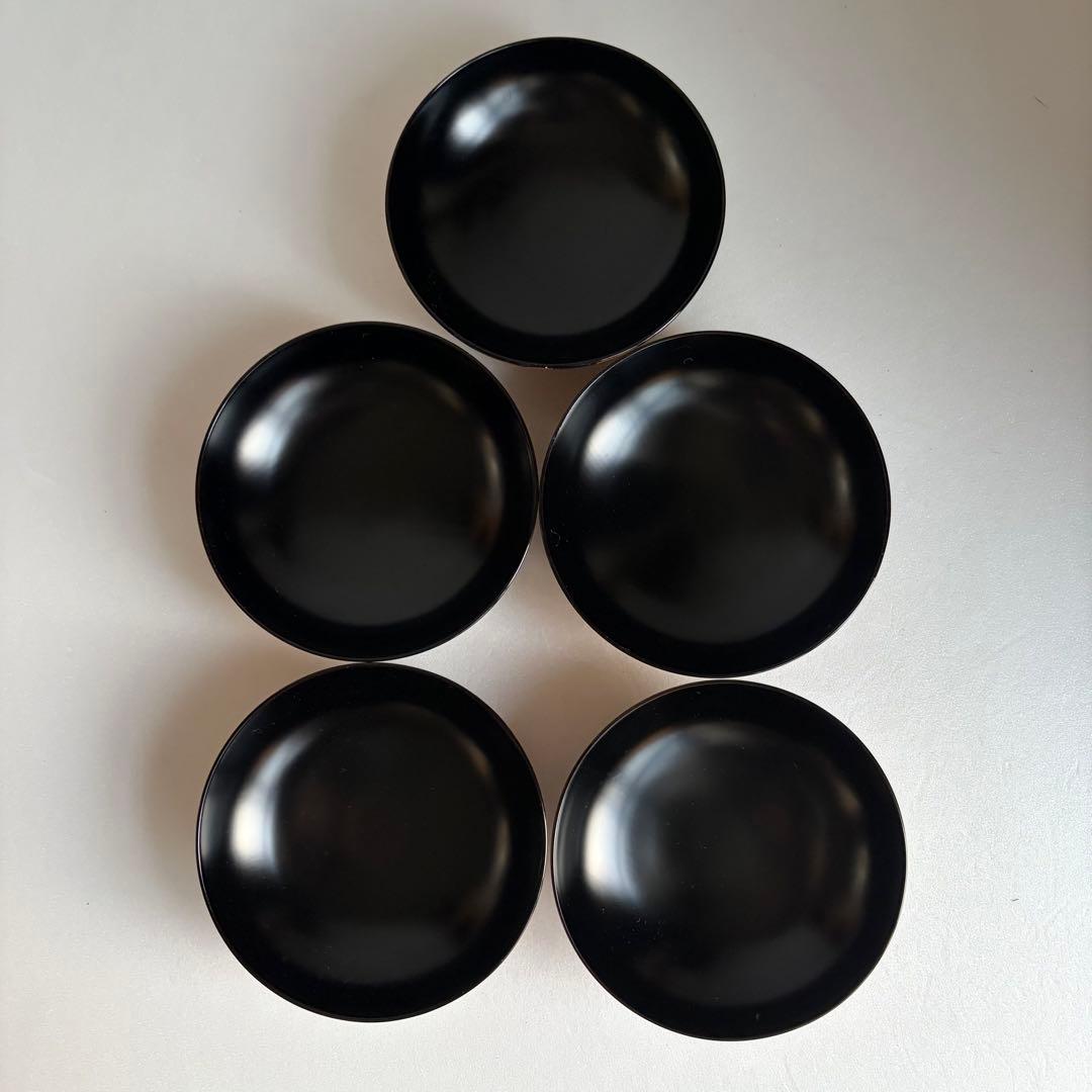 木製漆器　金蒔絵吸物椀五客　お椀　蓋付き椀　雑煮椀　お雑煮椀