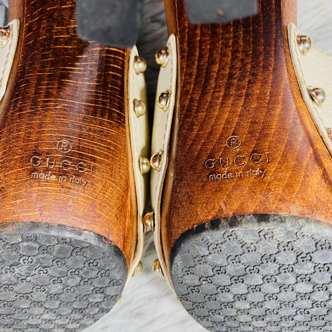 グッチ ミュール サンダル ホースビット スタッズ サイズ35