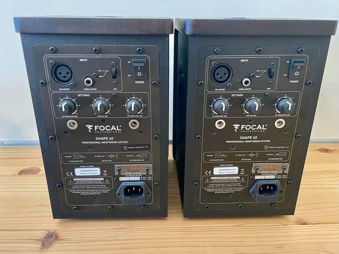 【美品】FOCAL SHAPE 40 モニタースピーカー ペア 2本