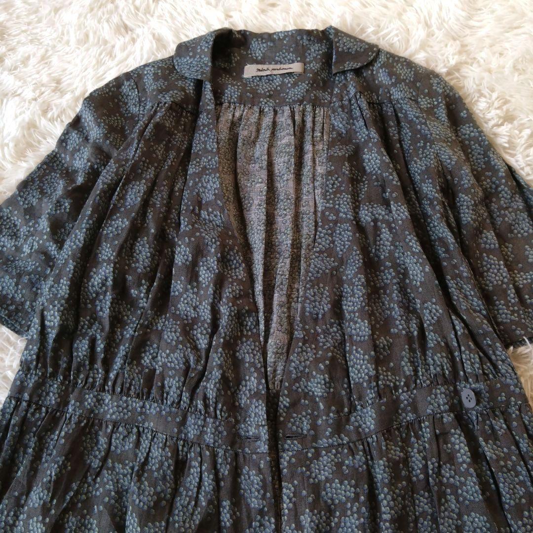 ミナペルホネン　 リネン100%　　　 ワンピース　羽織　カシュクール