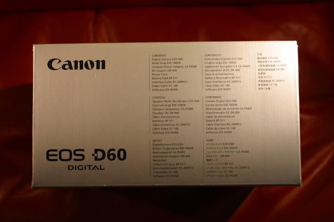 【防湿庫保管品】CANON EOSD60　元箱付き 【動作品】主観で良品