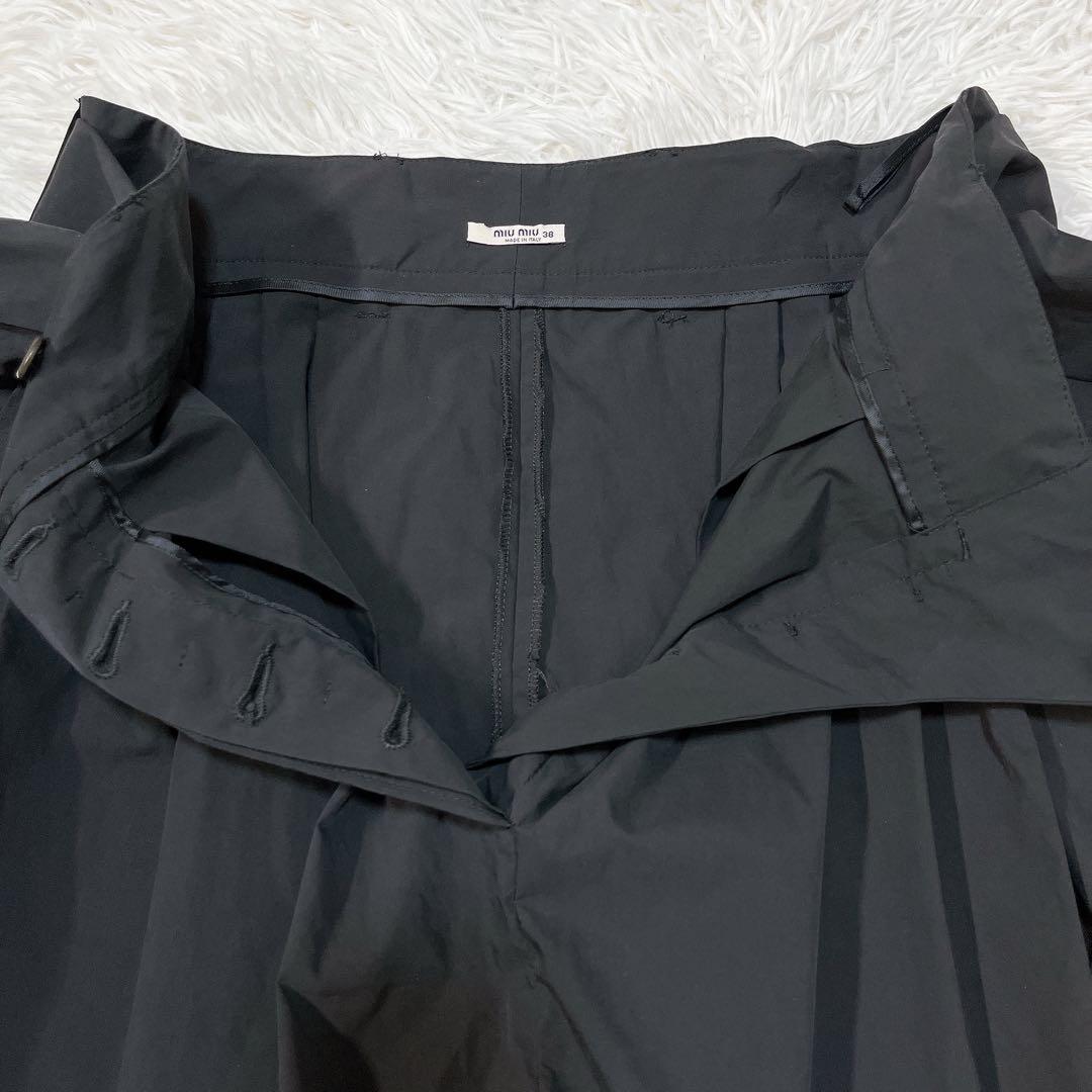 【希少・新品タグ付未使用品】MIU MIU ショートパンツ リボン ポプリン