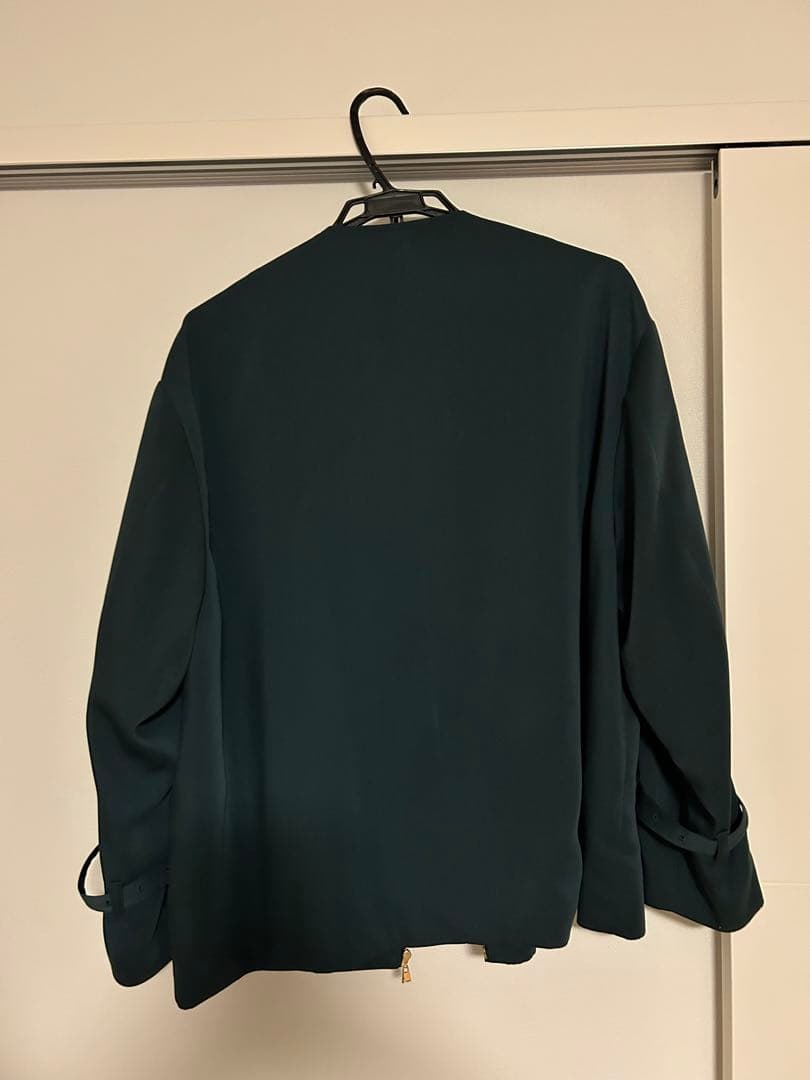 CULLNI ノーカラートレンチジャケット　グリーン　21AW