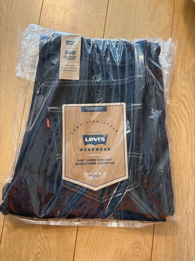 WORKWEAR 568 STAY LOOSE ダブルニー ジーンズW30L30