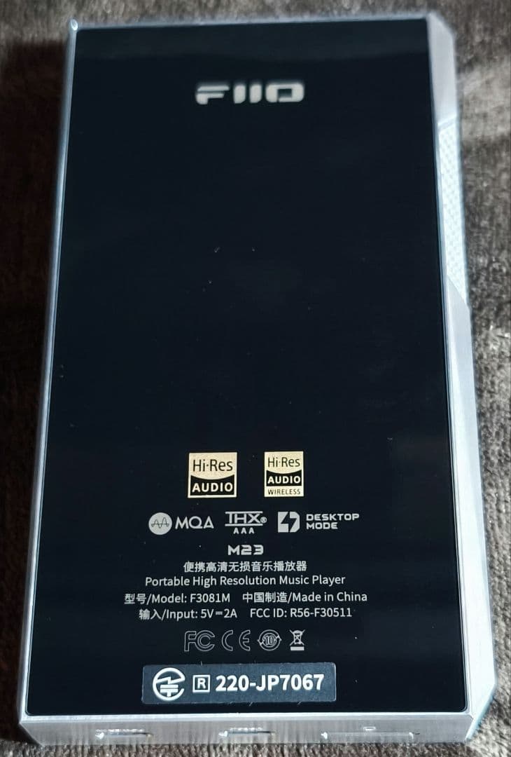 FIIO M23 Stainless 美品 国内正規品 ハイレゾ DAP