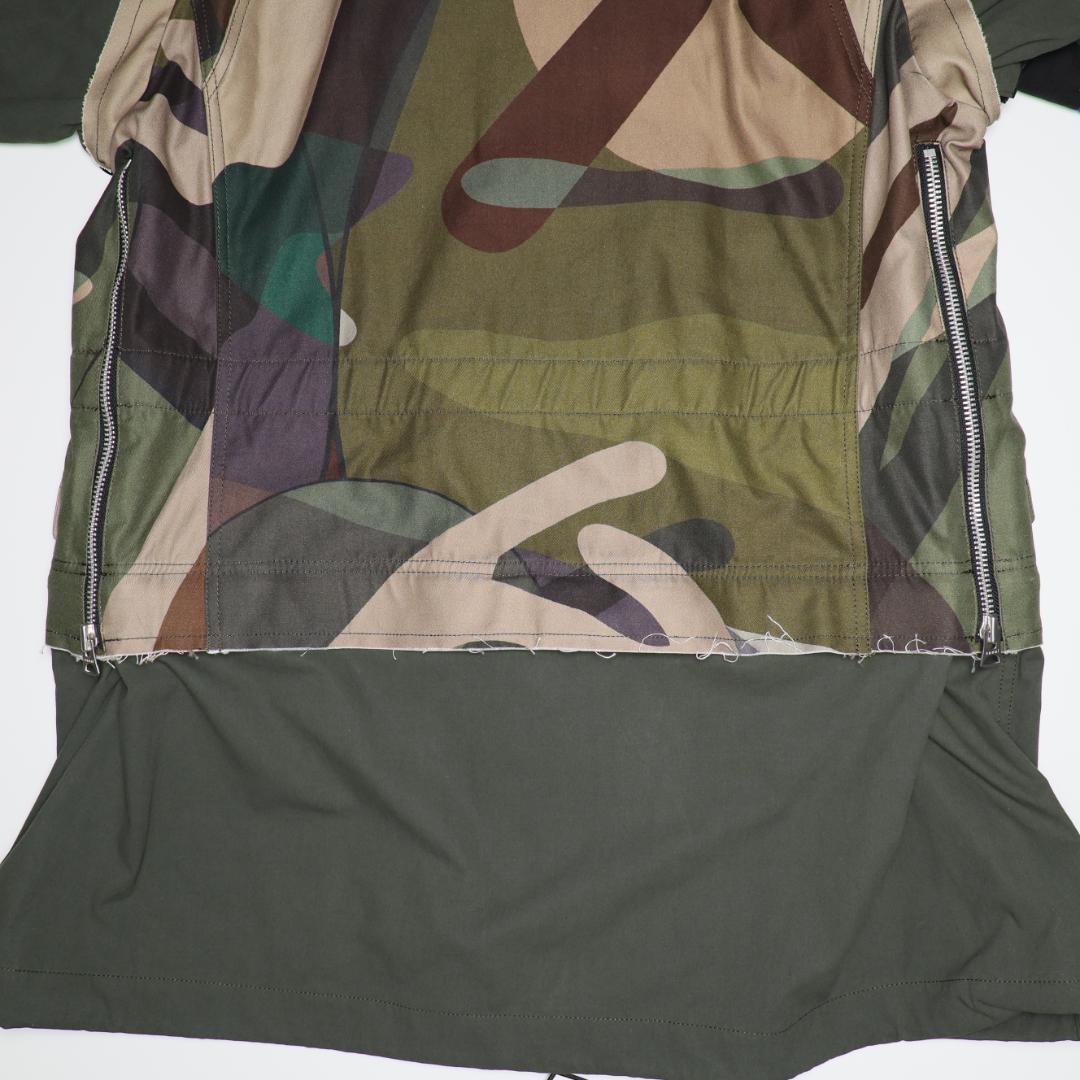 sacai × KAWS 新品 21AW 再構築 オーバーサイズ ジャケット 2