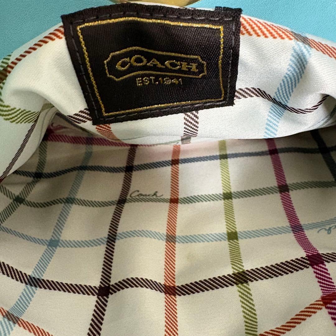 バッグ Coach Kisslock & Turnlock Hand Bag sky