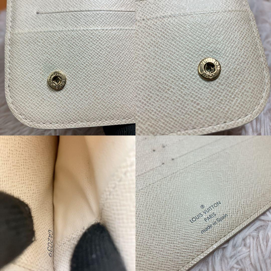 極美品 ルイヴィトン ダミエ アズール ポルトフォイユ アンソリット 長財布