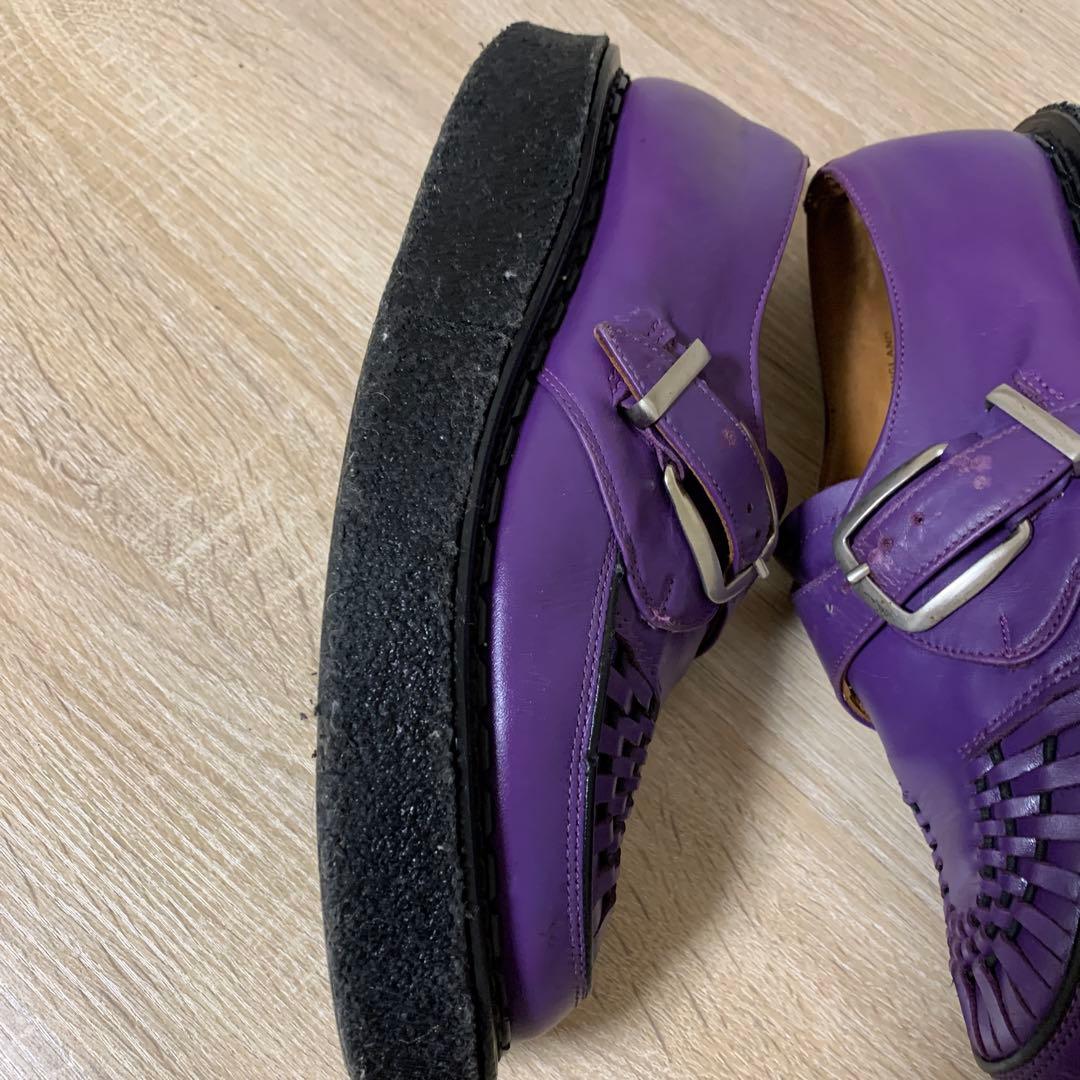 希少 e coxラバーソール(パープル)UK8(中古品)お値引可能