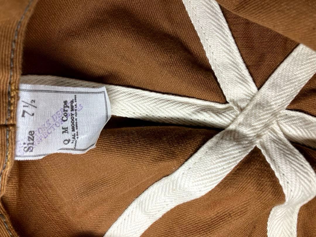 リアルマッコイズ　アーミーハット　ブラウンミリタリーハット　美品　7 1/2