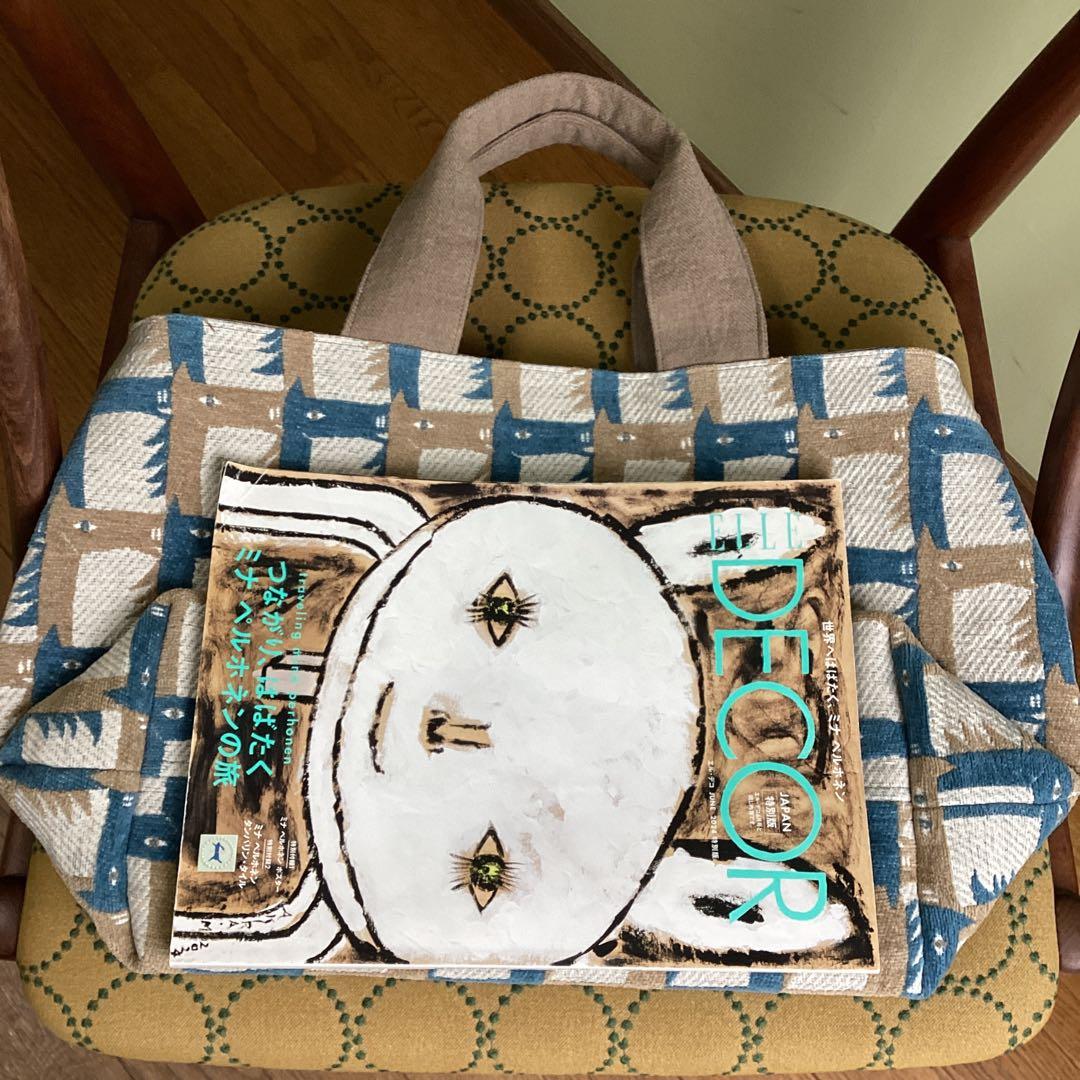 ミナペルホネンthoroughbred 大きめトートバッグ　ハンドメイド