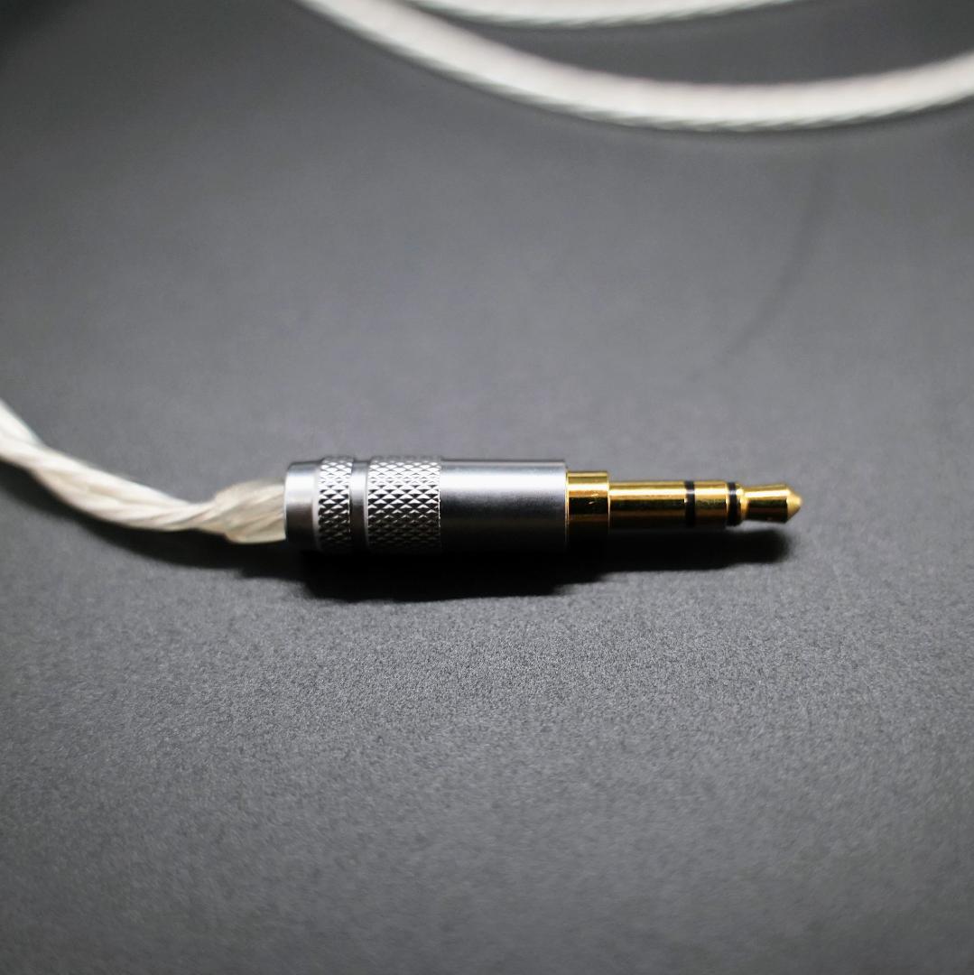 最高峰7N 超冷凍製単結晶銅銀メッキ！最高スペックリケーブル2pin/3.5mm