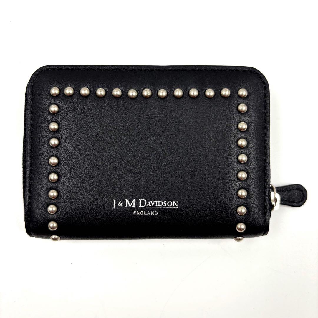 ✨新品・未使用✨　J&MDavidson ケース　スタッズ　ロゴ　ブラック