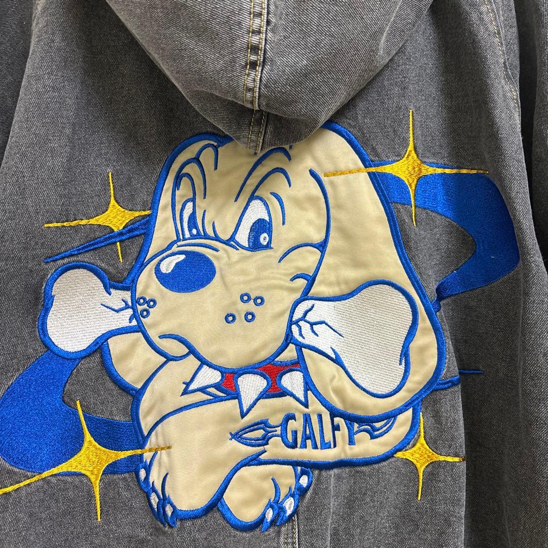 GALFY　ガルフィー　ダーティーデニムフードジャケット　L　完売品
