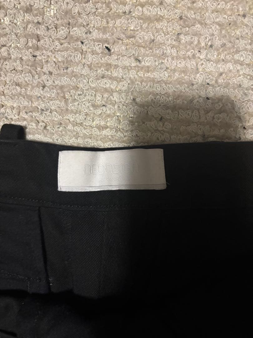 パンツ neonsigh drill wide pants black