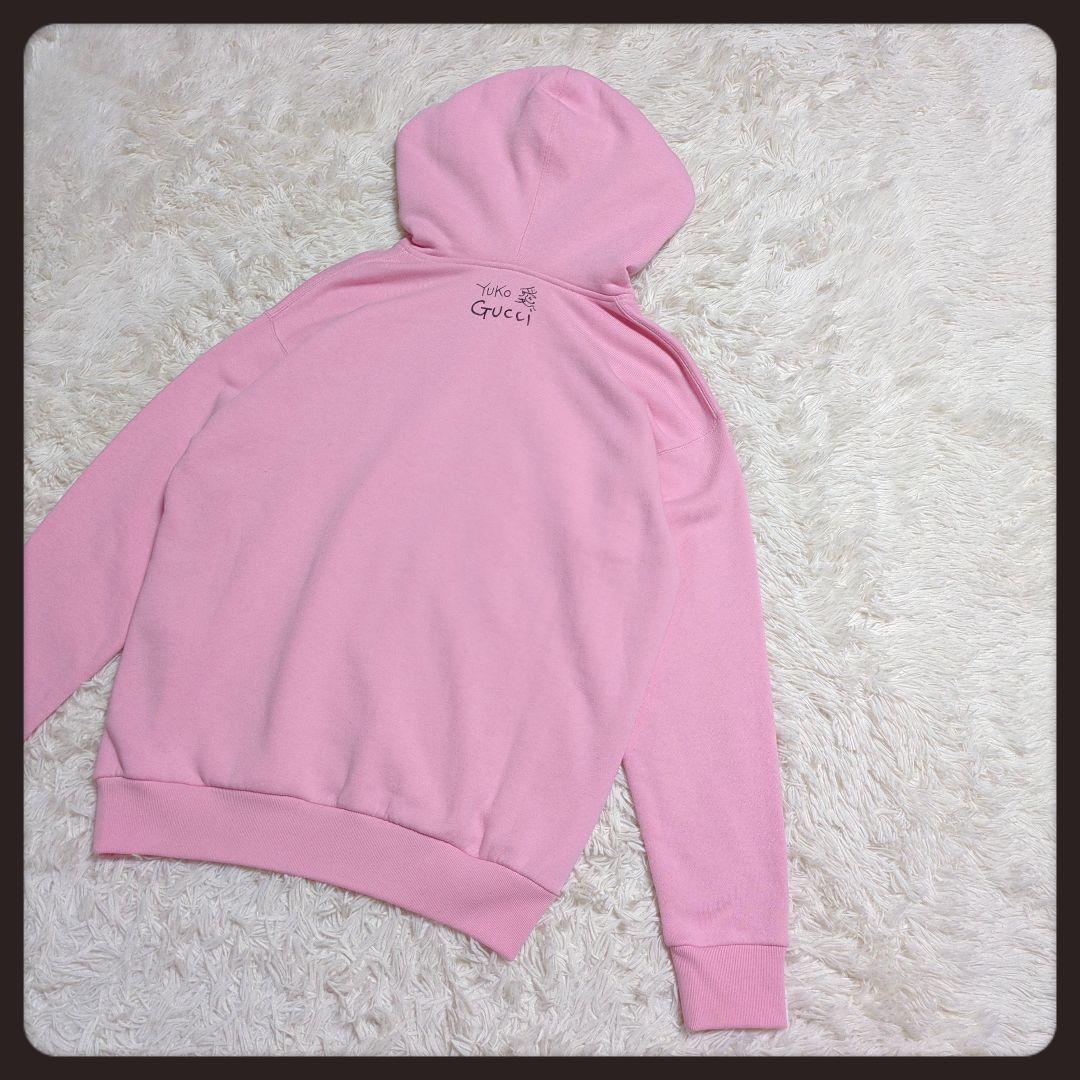 【激レア・美品】GUCCI☆パーカー ヒグチユウココラボ ビジュー ピンク
