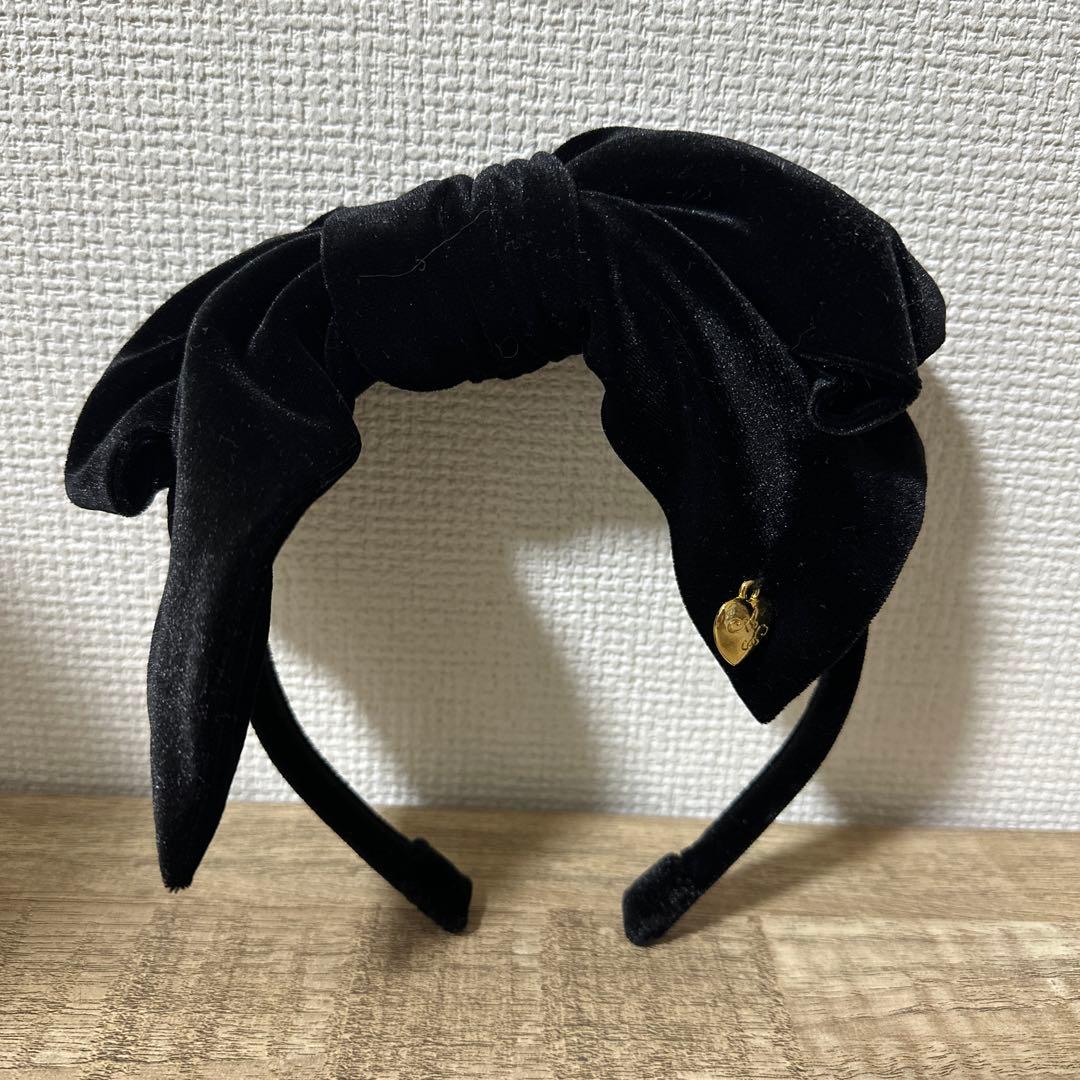 d*2様 Angelic Pretty ベロアワンピース リボンカチューシャ セ