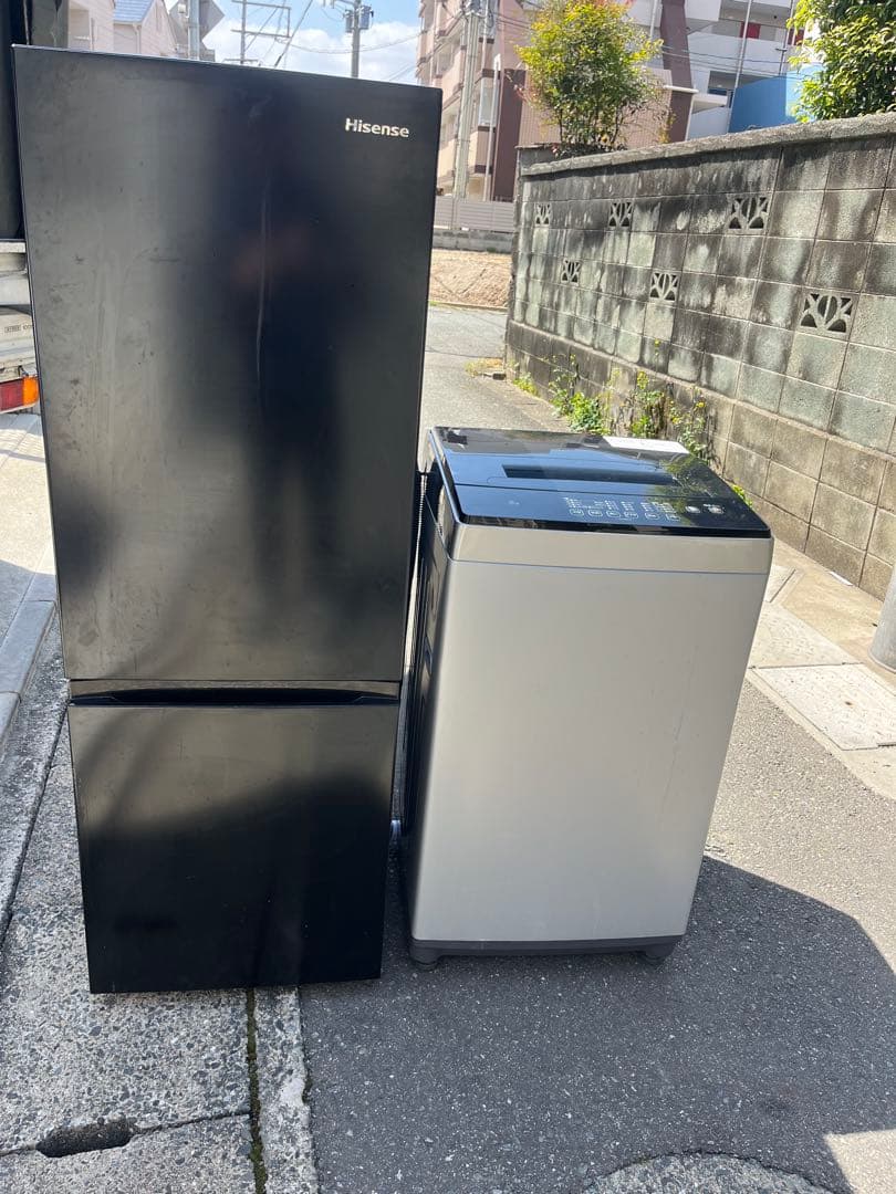 福岡市配送設置無料　大きめの175L冷蔵庫、洗濯機セット