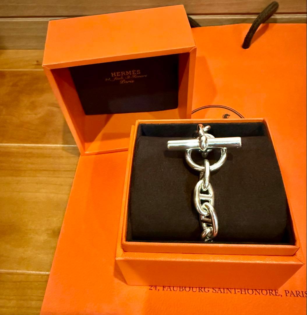 【新品未使用】HERMES エルメス　シェーヌダンクルブレスレットMM16