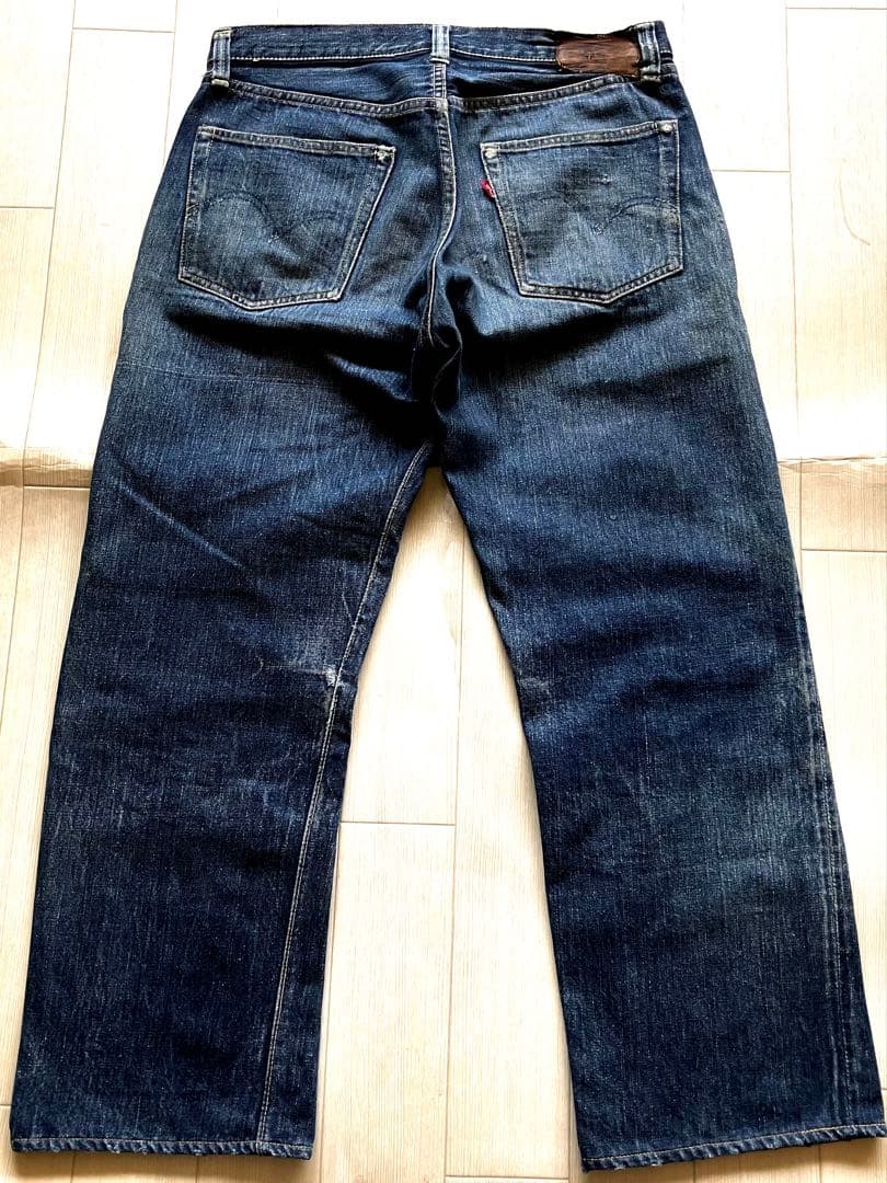 ⭐︎１１！501XX革パッチ47モデル片面タブBIGEオリジナル！