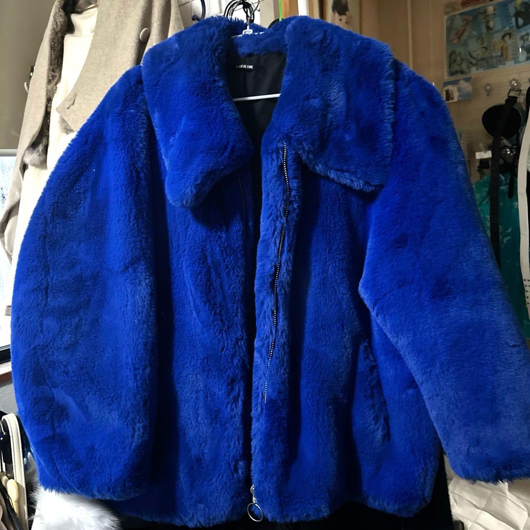 CLAIR DE LUNE 青ファーコート 登坂広臣