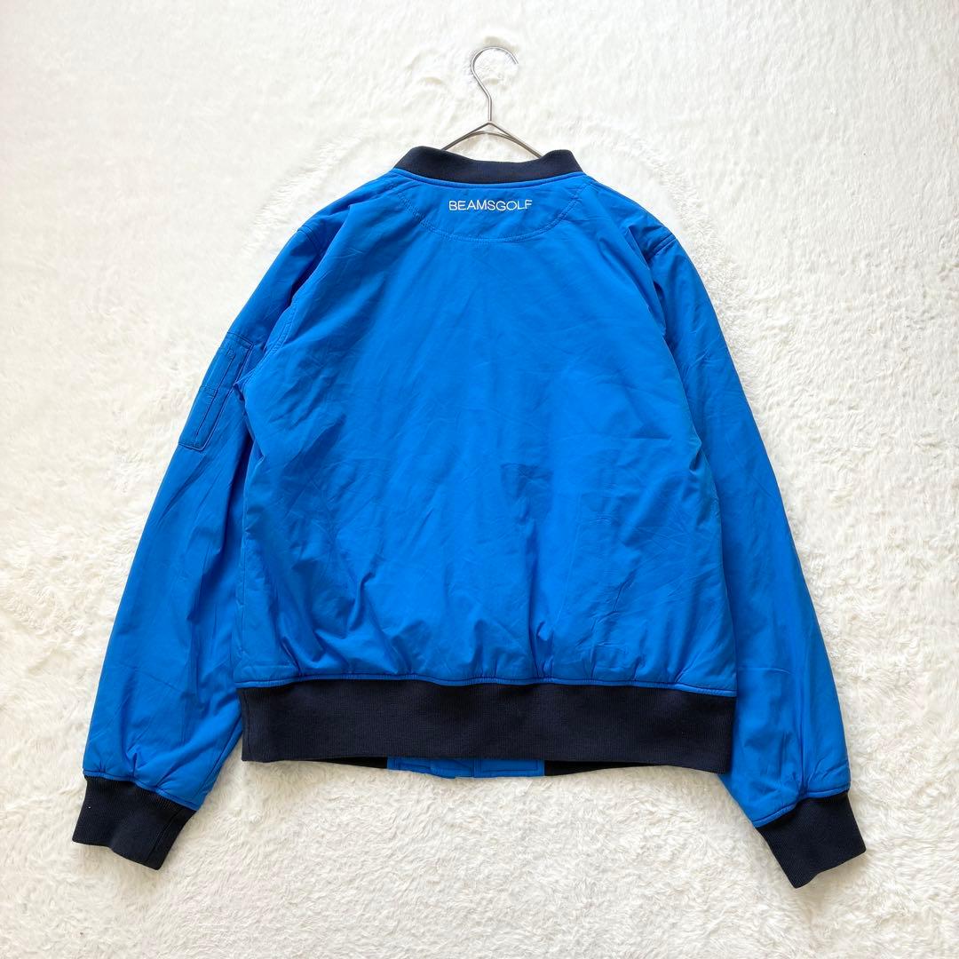 美品 BEAMS GOLF 中綿 フライト ブルゾン L