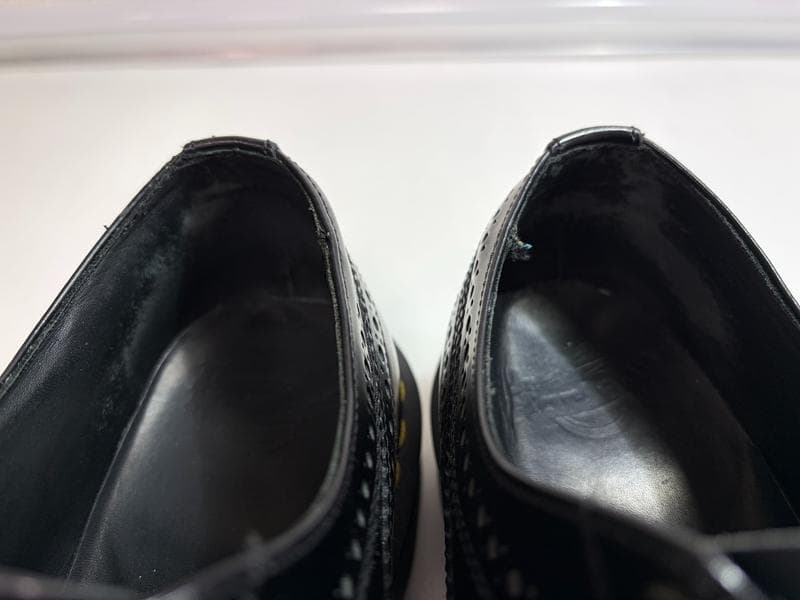 美品☆Dr.Martens　ドクターマーチン　イエローステッチブローグシューズ