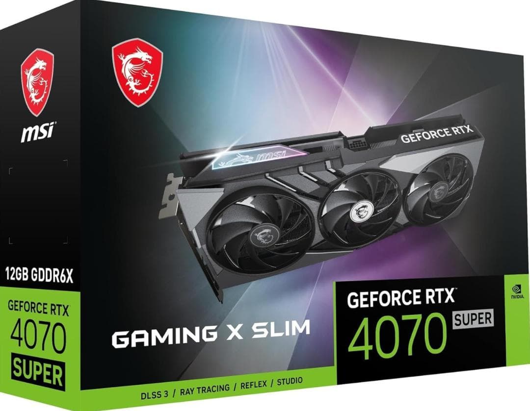 【美品】MSI RTX 4070 SUPER GAMING X SLIM