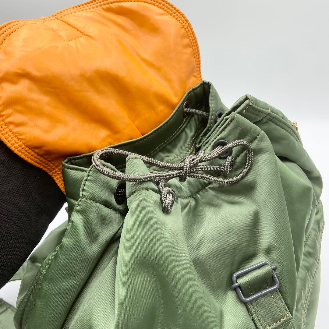極美品　PORTER ポーター　タンカー　リュック　メンズ　カーキ　グリーン
