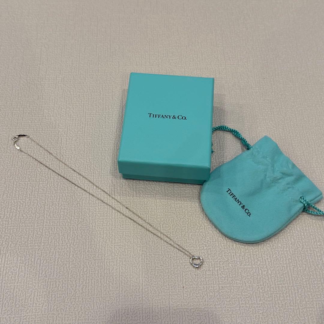 Tiffany & Co. オープンハート ネックレス 11mm AG925