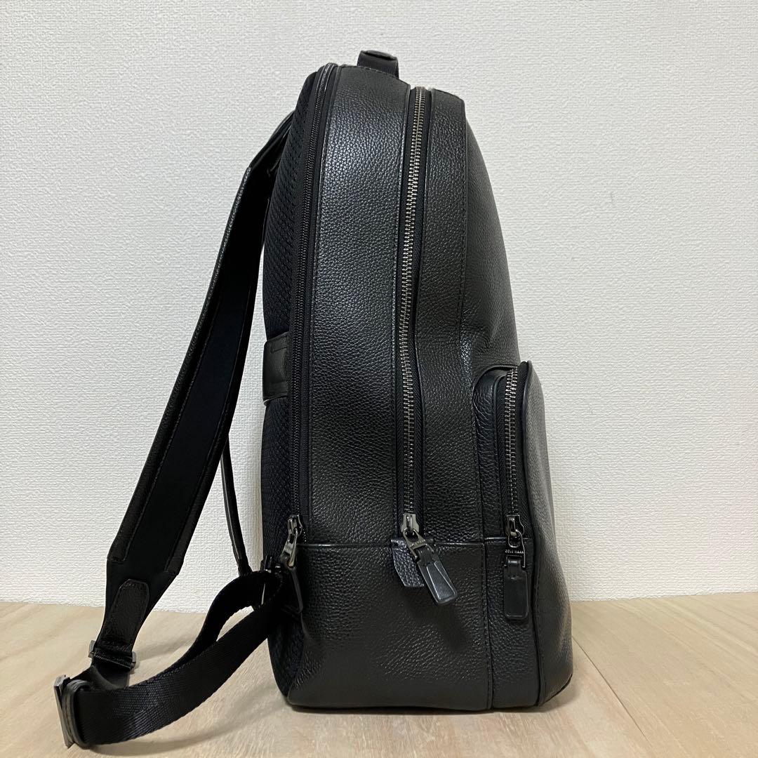 【訳あり】コールハーン マシュー バックパック 本革 A4/PC収納 黒