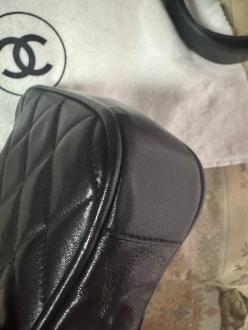 美品 Chanel シャネル ウエストポーチバッグ 黒