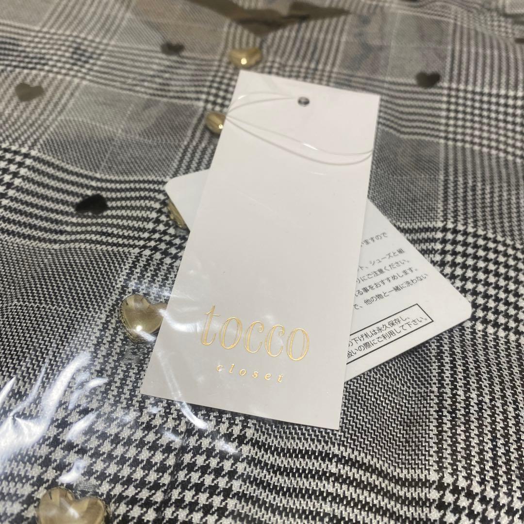 【新品】ハート釦バックレースアップハートフロッキー×チェックワンピース