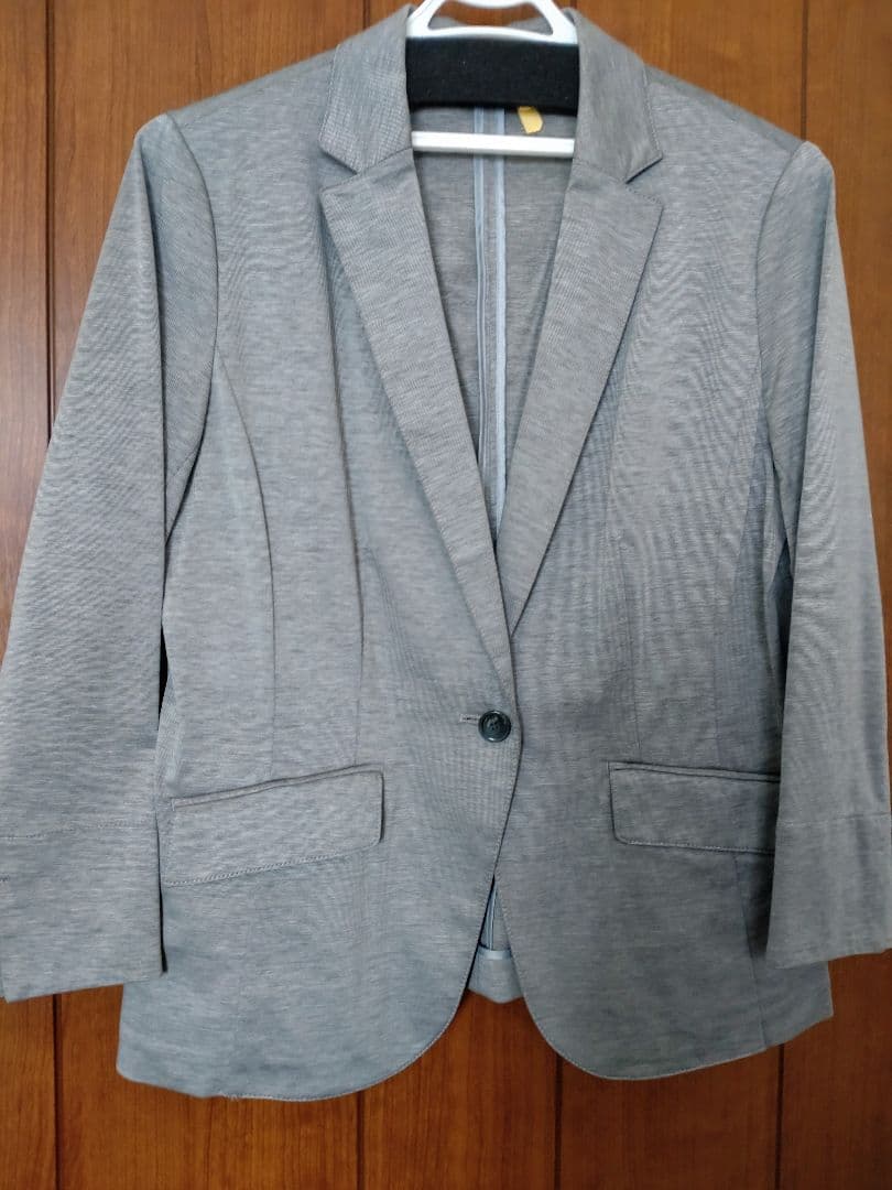 【TRANS WORK】ジャケット42・スカート40 グレー系