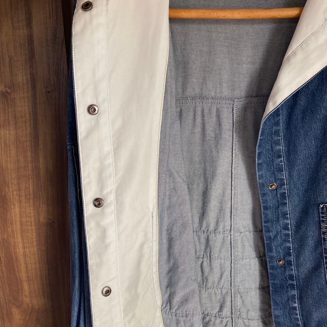 ayane アヤン ダンガリーバックフリルブルゾン　インディゴ